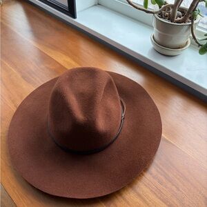 Pendleton Brown Wide-Brim Fedora Hat